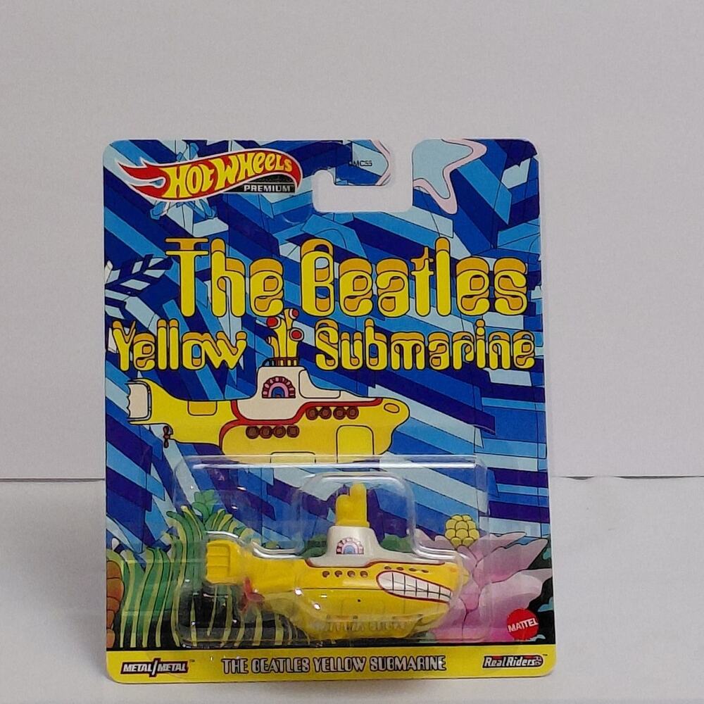 Hot Wheels Premium The Beatles Yellow Submarine Pop Culture Diecast